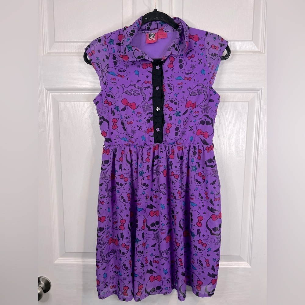 Mattel Girls Monster High 2012 Fashion Party Dress -  Purple -  Sz XL 14/16